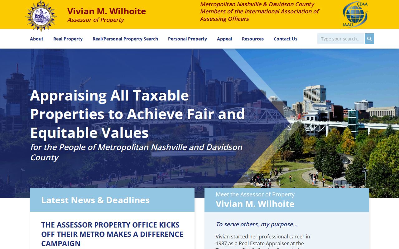 Nashville residents directory Metro Assessor property resources
